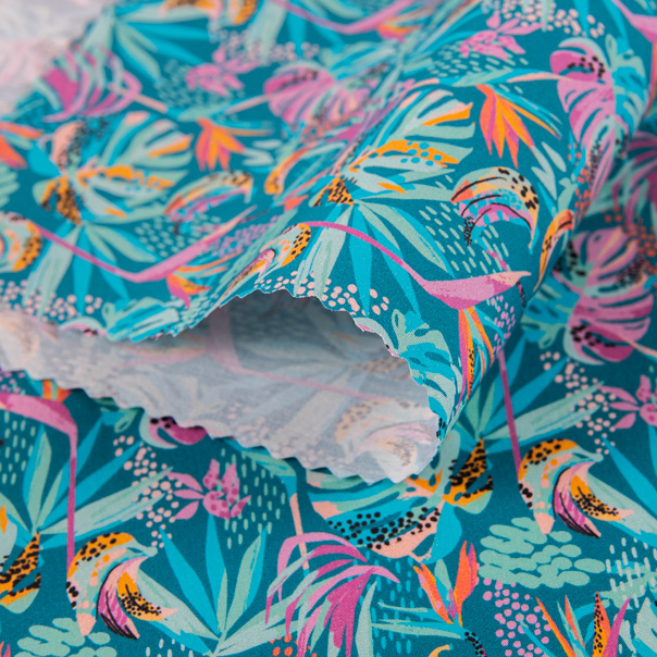 Custom Printed Organic Cotton Poplin 130 gsm